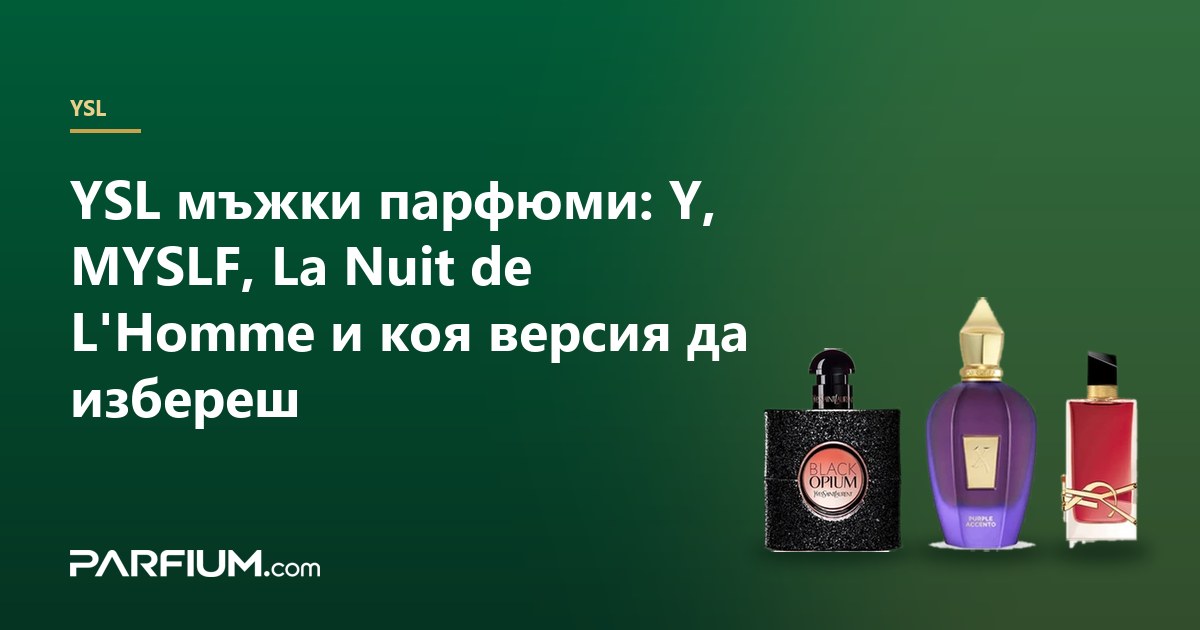 Parfumuri YSL pentru bărbați: Y, MYSLF, La Nuit de L'Homme și ce versiune să alegi