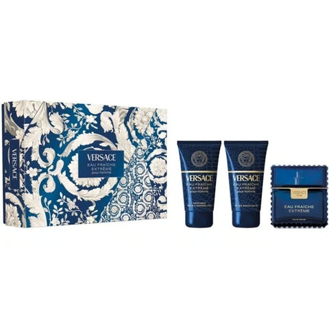 Versace Man Eau Fraiche Extreme EDP 50 ml + душ гел 50 ml + балсам след бръснене 50 ml – комплект – γνήσιο άρωμα