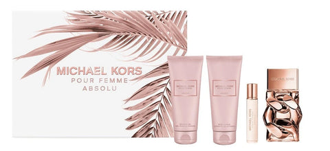 Michael Kors Pour Femme Absolu EDP 100 ml + душ гел 100 ml + лосион за тяло 100 ml + EDP 10 ml – комплект – γνήσιο άρωμα