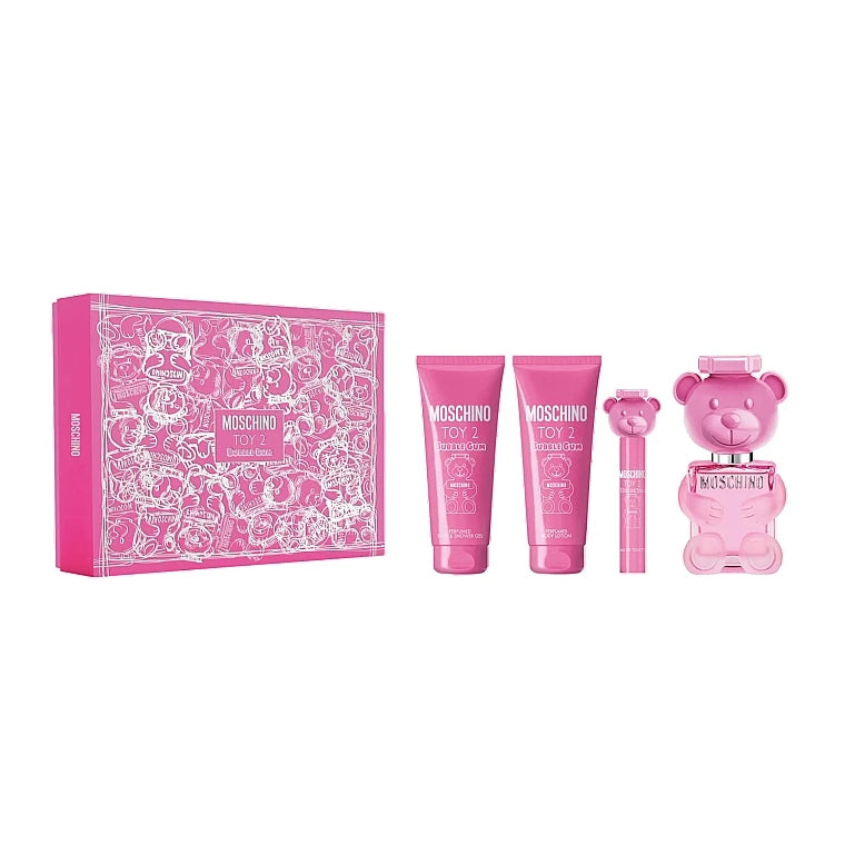 Moschino Toy 2 Bubble Gum EDT 100 ml + лосион за тяло 100 ml + душ гел 100 ml + EDT 10 ml – комплект