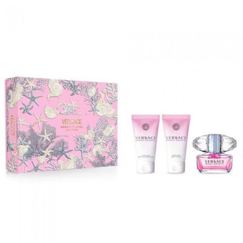 Versace Bright Crystal EDT 50 ml + душ гел 50 ml + лосион за тяло 50 ml – комплект – γνήσιο άρωμα