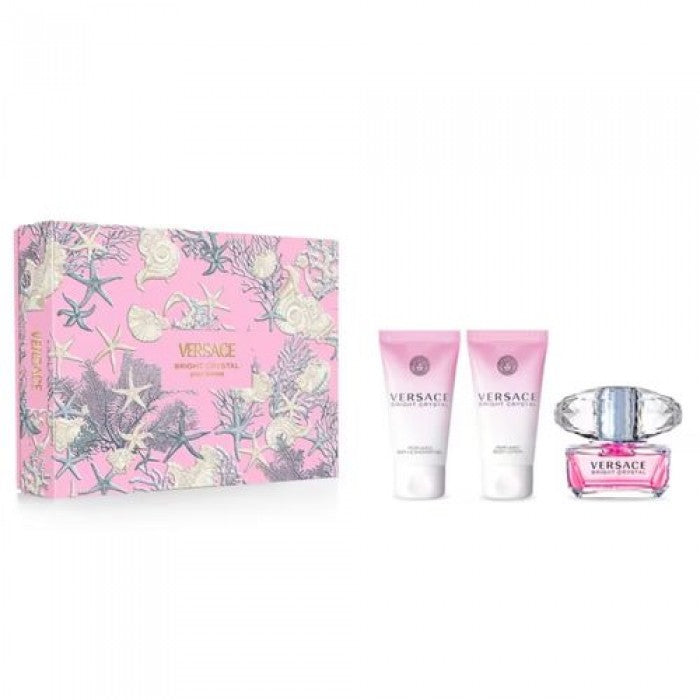 Versace Bright Crystal EDT 50 ml + душ гел 50 ml + лосион за тяло 50 ml – комплект