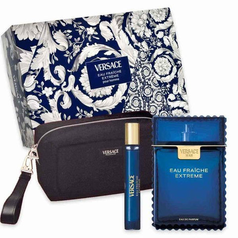 Versace Man Eau Fraiche Extreme EDP 100 ml + EDP 10 ml + несесер – комплект – γνήσιο άρωμα
