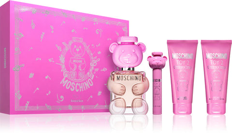 Moschino Toy 2 Gummy EDP 100 ml + лосион за тяло 100 ml + душ гел 100 ml + EDP 10 ml – комплект – оригинален парфюм