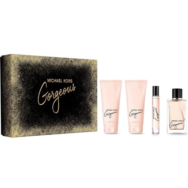 Michael Kors Gorgeous EDP 100 ml + душ гел 100 ml + лосион за тяло 100 ml + EDP 10 ml – комплект