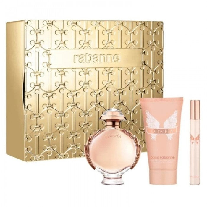 Paco Rabanne Olympea EDP 80 ml + лосион за тяло 100 ml + EDP 10 ml – комплект