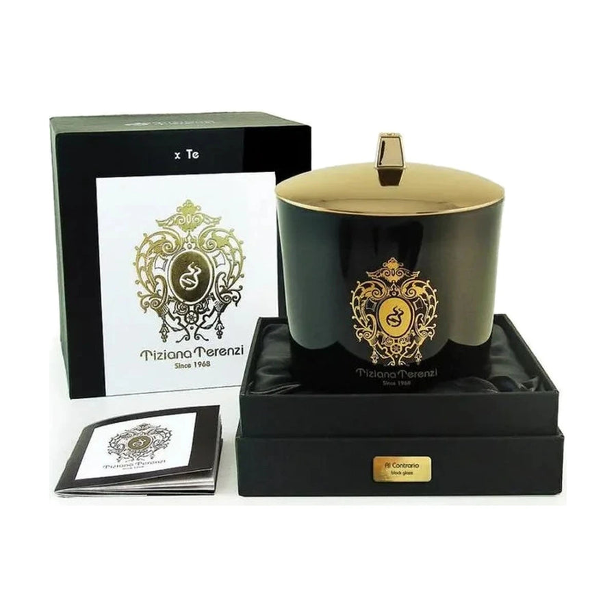 Tiziana Terenzi Al Contrario Black Glass Candle
